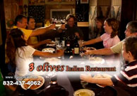 3 Olives Italian Restaurant Ad